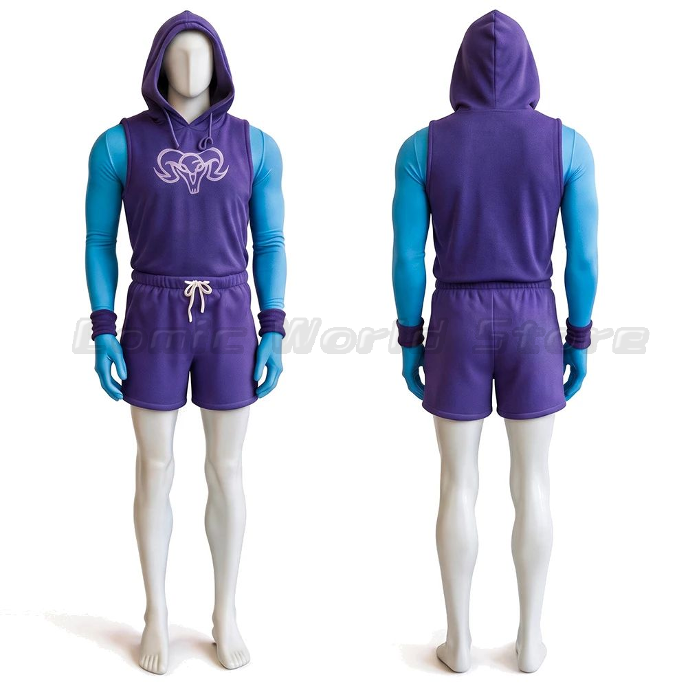 Outdoor Sport Hoodie - He Man Gym Bro Skeletor Cosplay
