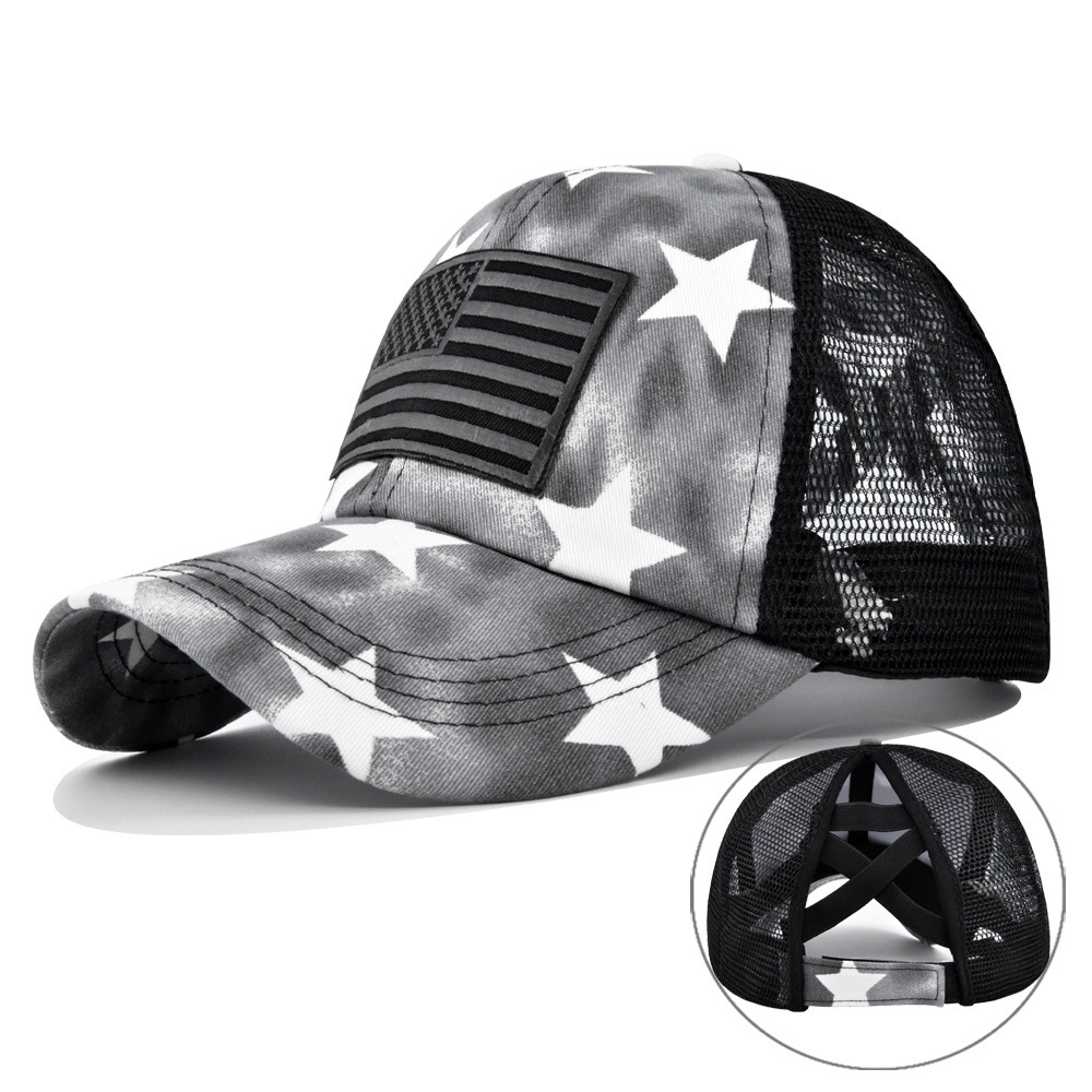 Outdoor Sport Usa - USA Flag Mesh Baseball Cap Summer
