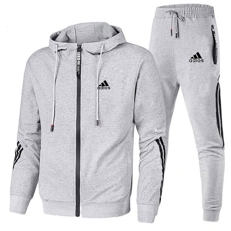 Outdoor Sports Outfit - Spring Autumn Men Tracksuits Sets Long