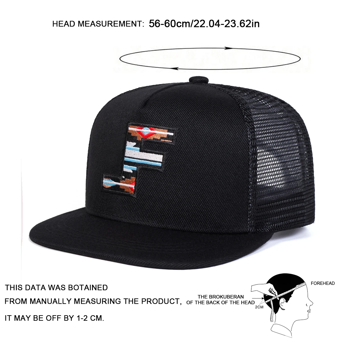Unisex F Letter Embroidery Hip - Outdoor Sports Net ulasan dan harga