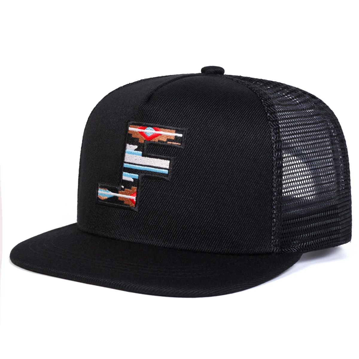 Unisex F Letter Embroidery Hip - Outdoor Sports Net ulasan dan harga