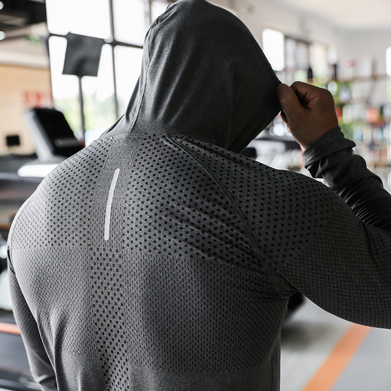 Mens Fitness Tracksuit Running - Outdoor Sport Hoodie ulasan dan harga