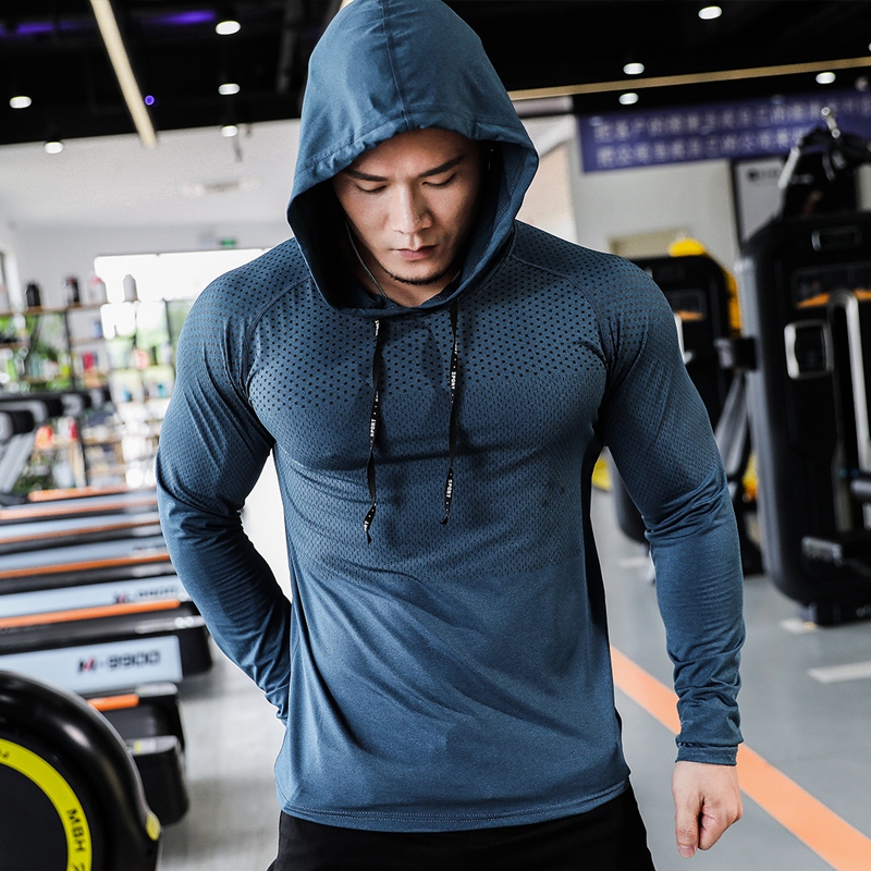 Mens Fitness Tracksuit Running - Outdoor Sport Hoodie ulasan dan harga