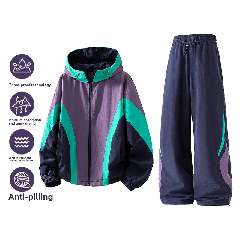 New two-piece men's spring-aut - Outdoor Sports Outfit ulasan dan harga