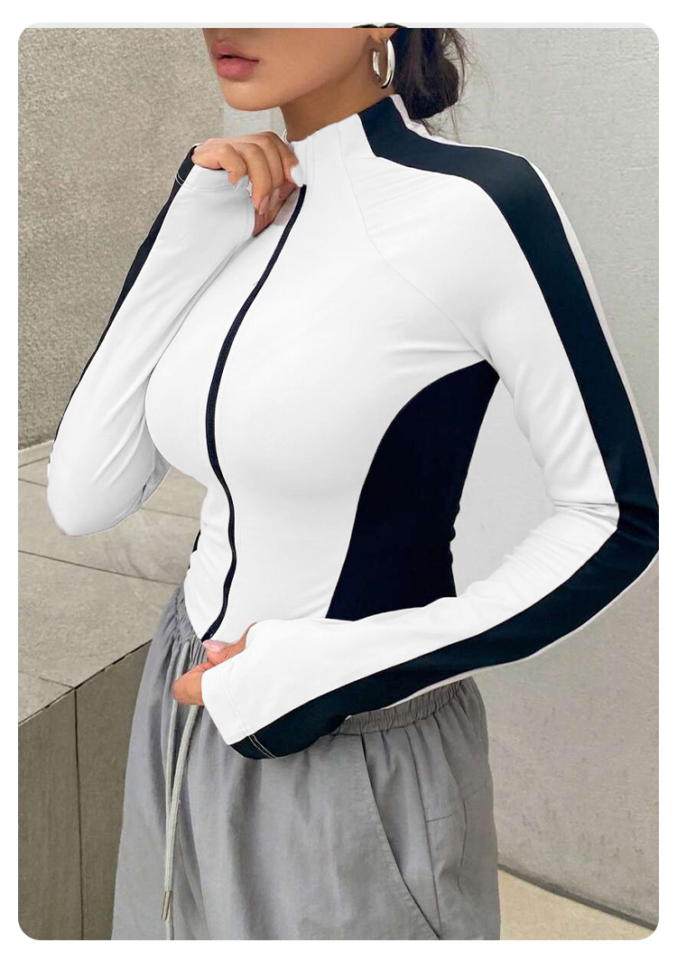 Yoga Clothes Stand Up Collar J - Outdoor Sportswear ulasan dan harga
