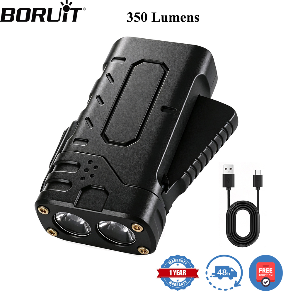 BORUIiT Hand Crank EDC LED Fla - Outdoor Sport Lights ulasan dan harga
