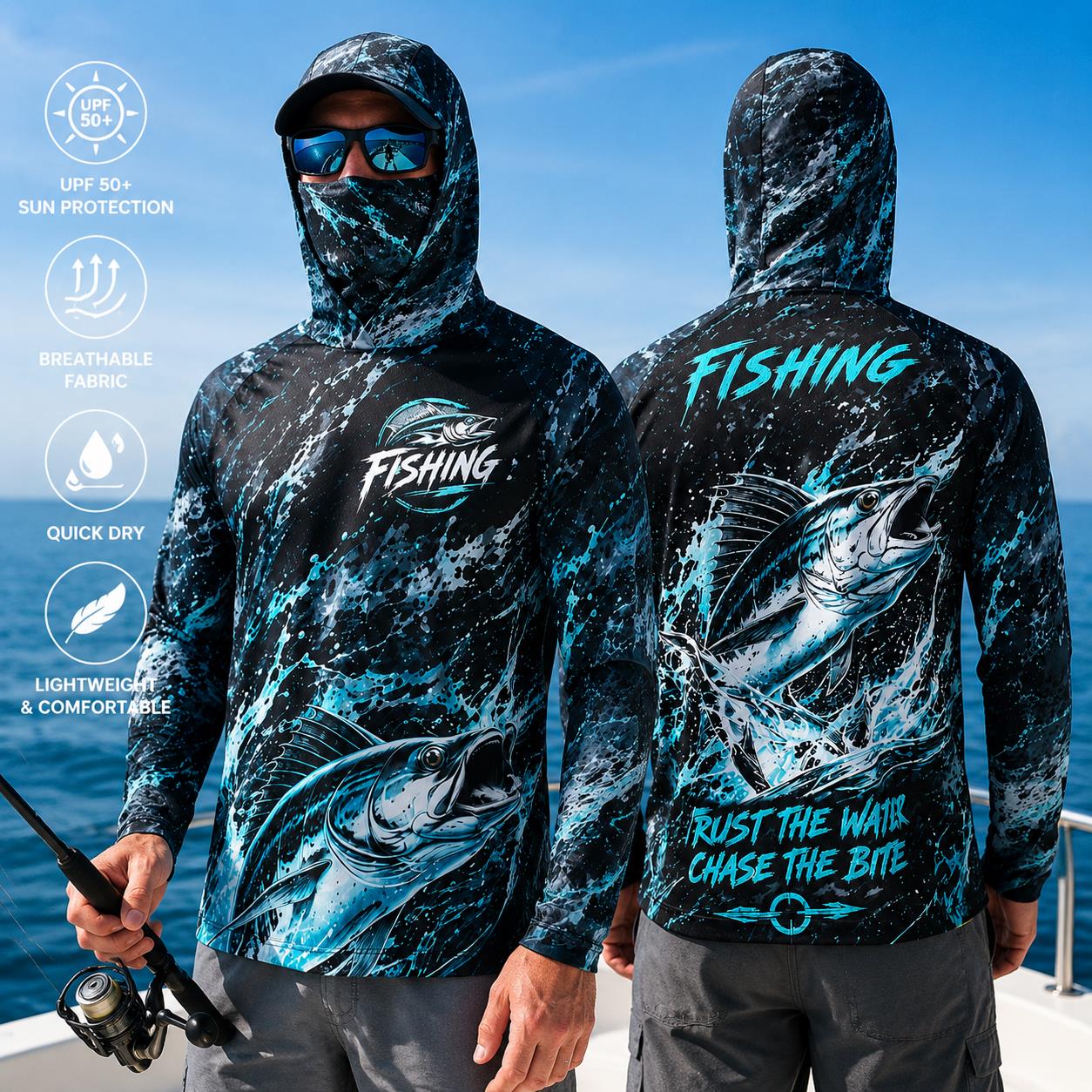 Quick Dry Breathable Men Fishi - Outdoor Sports ulasan dan harga