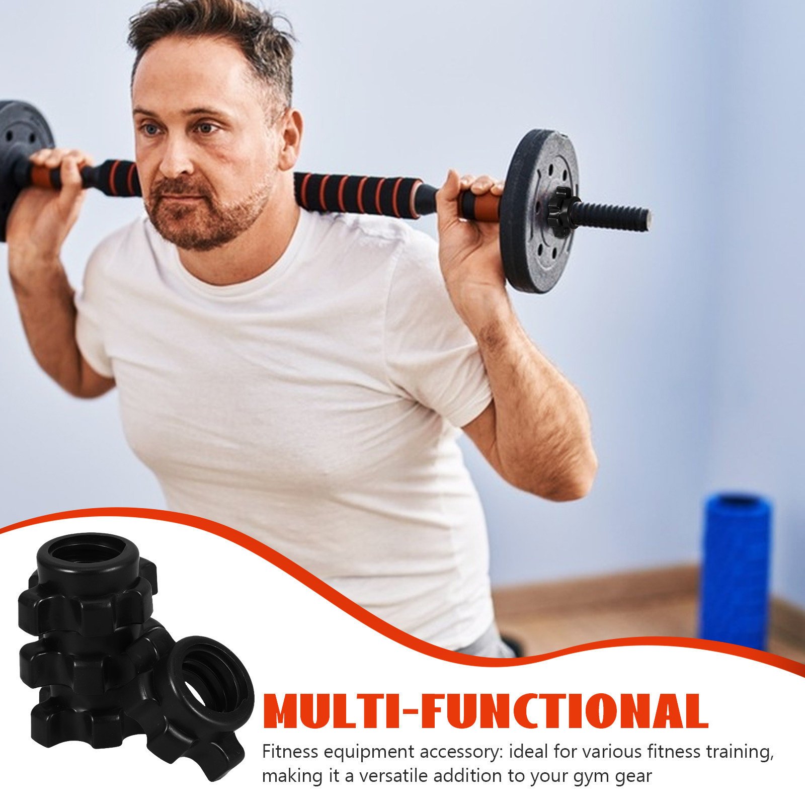 4 Pcs Plastic Nut Dumbbell Bar - Gymnastic Bar Home ulasan dan harga