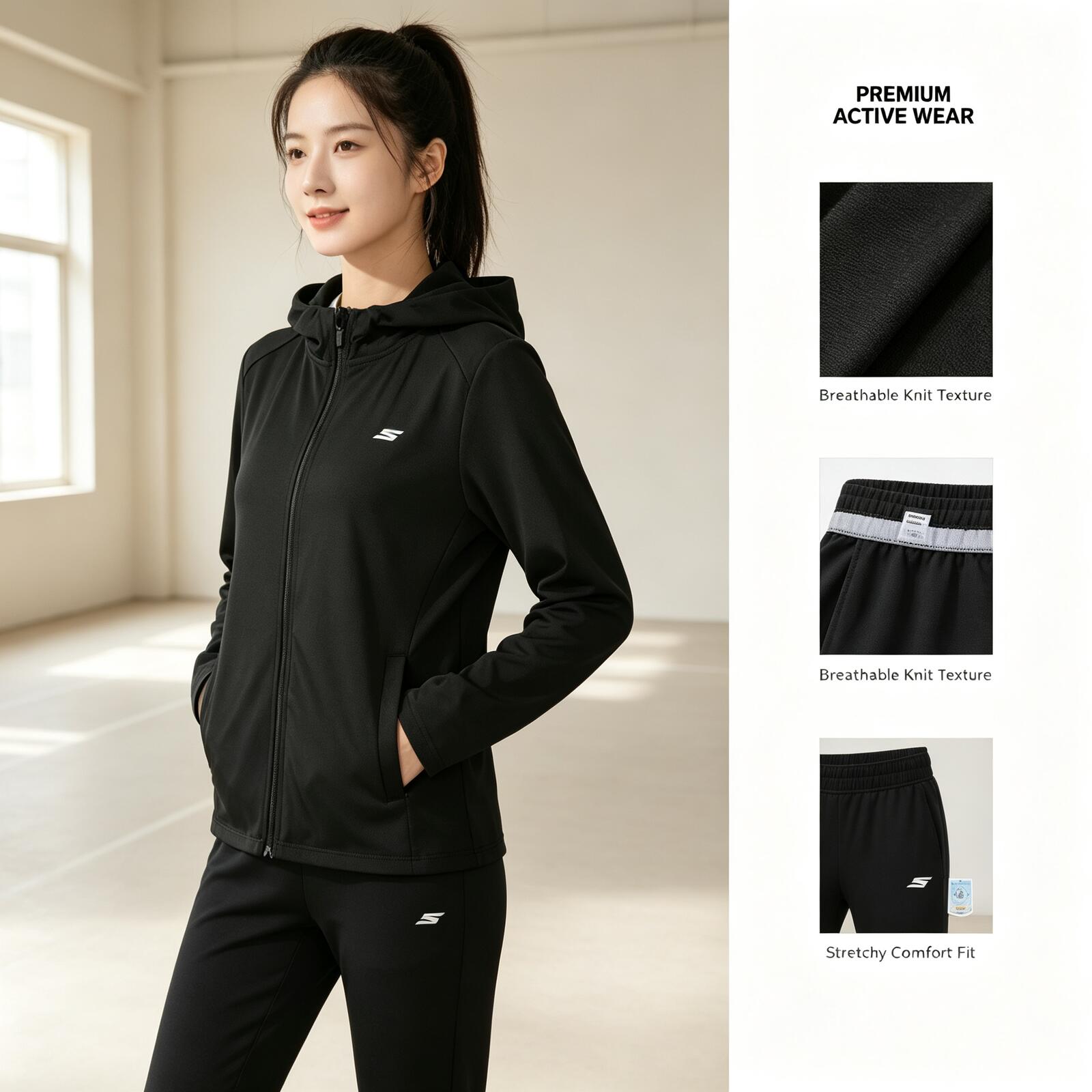 SKECHERS Women Lightweight Kni - Outdoor Sport Hoodie ulasan dan harga